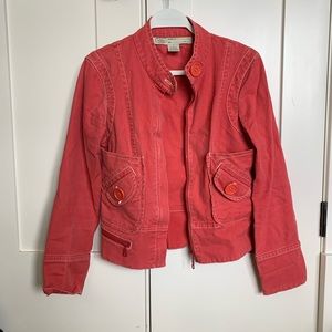 Vintage Sitwell Women’s Western Coral Denim Jacket